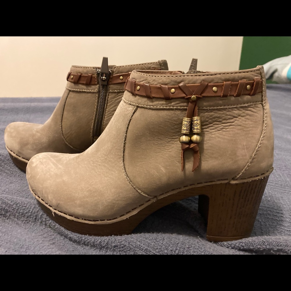 Dansko dabney ankle boot, gray 38